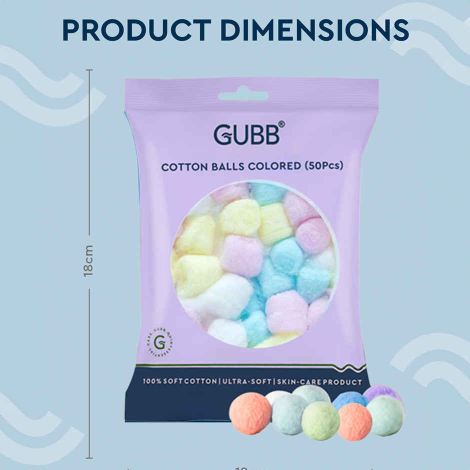 GUBB Cotton Colored Balls | Soft & Gentle