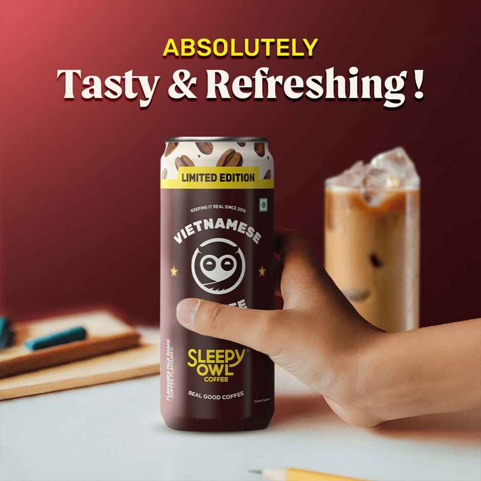 Sleepy Owl Vietnamese Cold Coffee Can | Ready to Drink Coffee Beverage