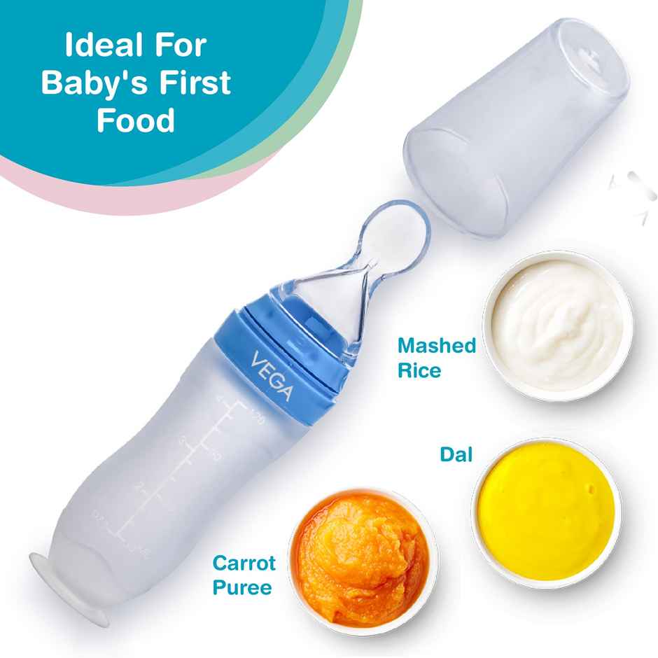 Vega Baby & Mom Silicon Weaning Bottle | Food Feeder- Bpa-Bps Free | Vbwa4-01