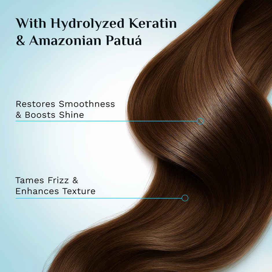 Pilgrim Keratin & Amazonian Patua Smoothening Shampoo for Smooth, Frizzy & Shinier Hair