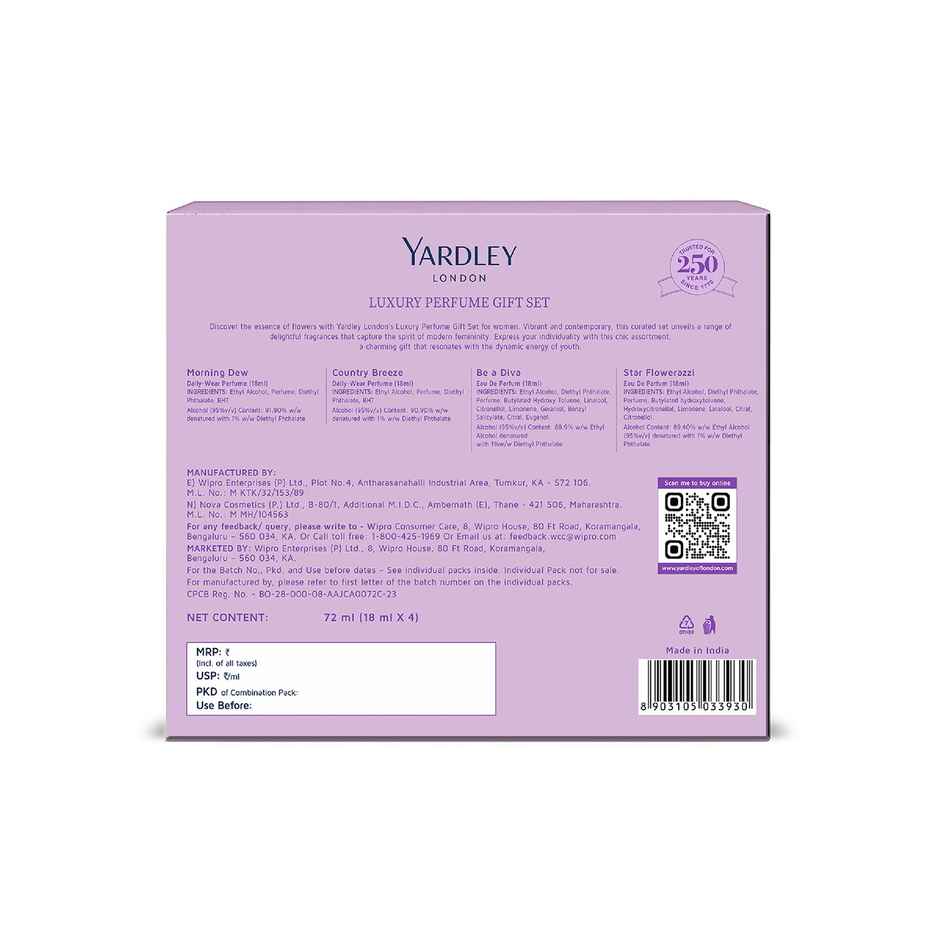 Yardley London Luxury Perfume Gift Set Floral Perfumes for Women