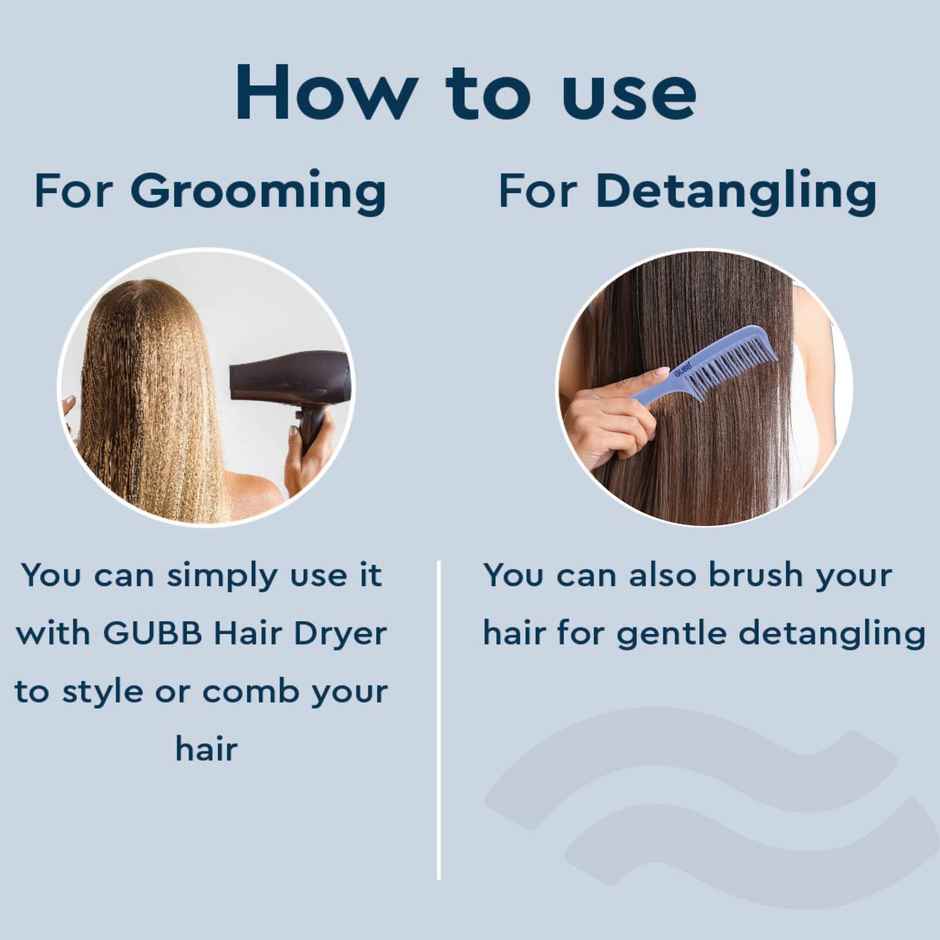 Gubb Detangling Hair Comb | Santorini Hues