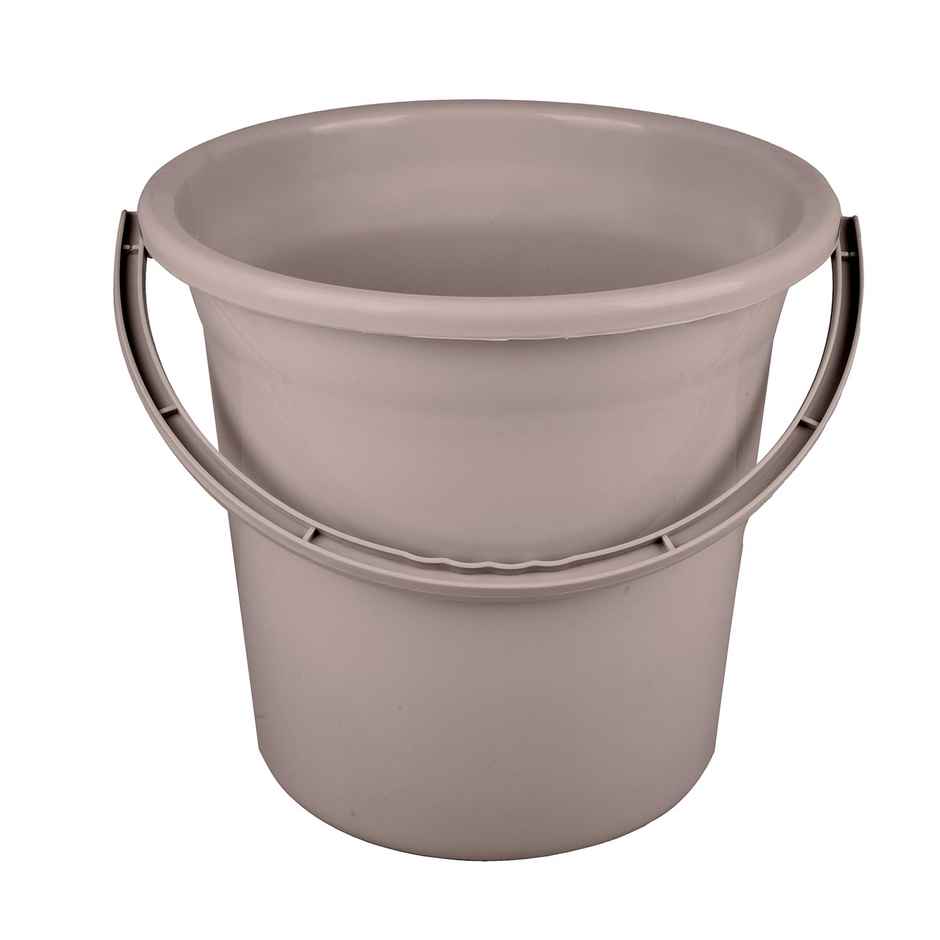 Kuber Industries Plastic Strong Bucket for Bathroom for Bathing|18 L|Brown