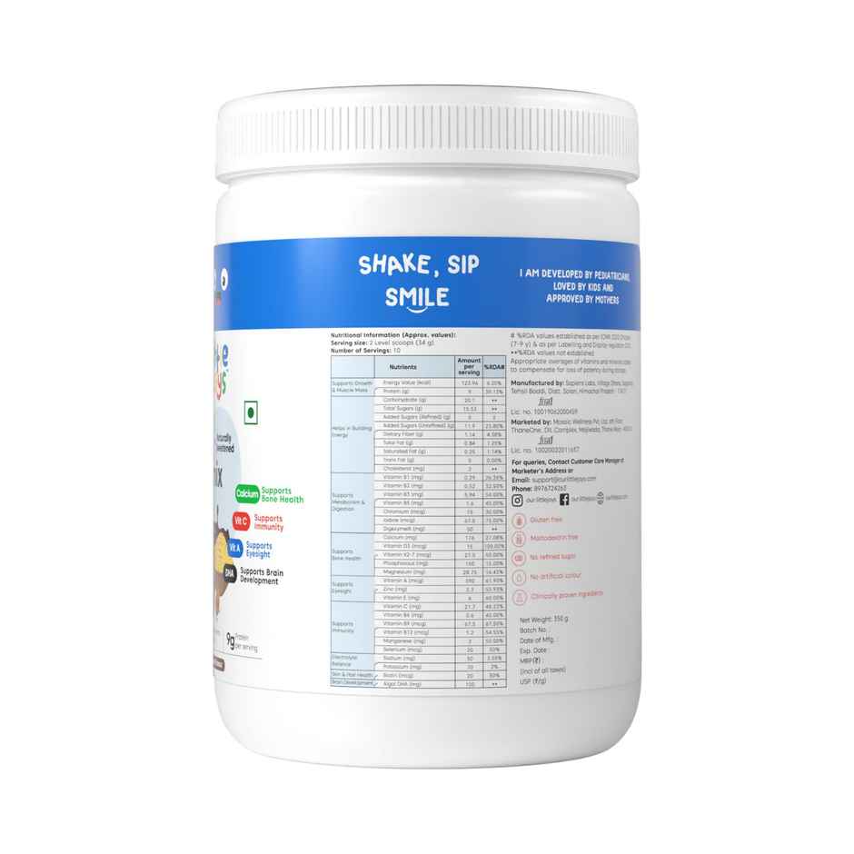 Little Joys Chocolate Drink Mix with Ragi and Bajra | For 7 - 12 years Kids