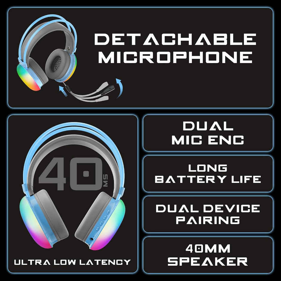 Truke BTG Thunder Headphone - Blue