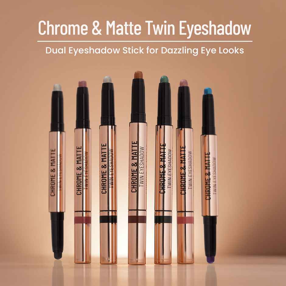 Swiss Beauty Chrome & Matte Twin Eyeshadow - 04 Autumm Break
