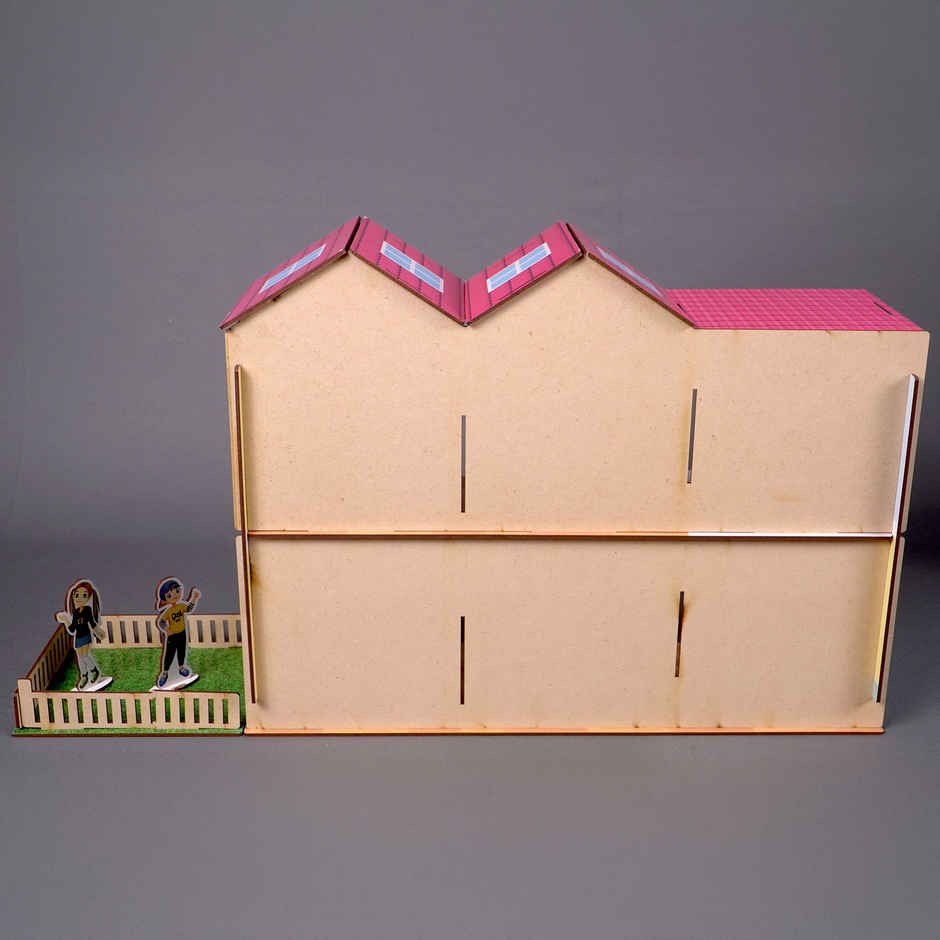 Toyshine Big Size Wooden Diy Doll House Learning Game (4 - 10 Years)