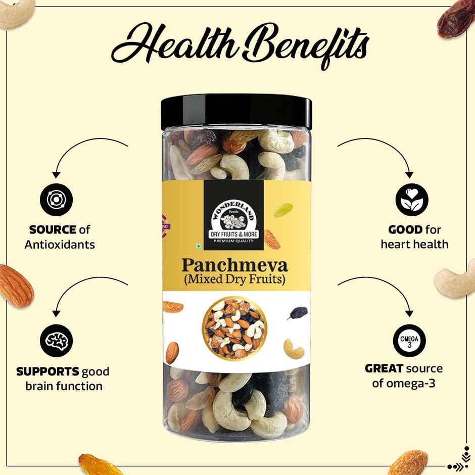 Wonderland Foods Panchmeva Dry Fruits Mix