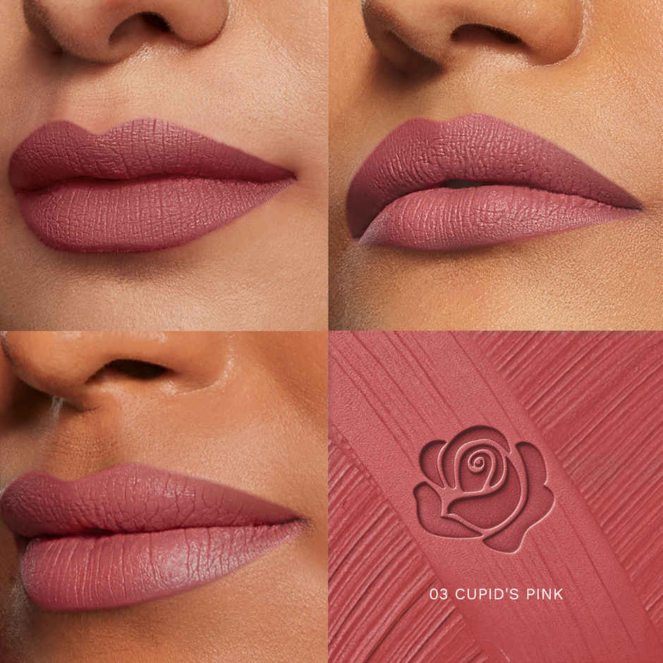 Pilgrim Matte Me Up! Bullet Lipstick SPF 30 Lightweight & Long-lasting | Cupid's Pink 03
