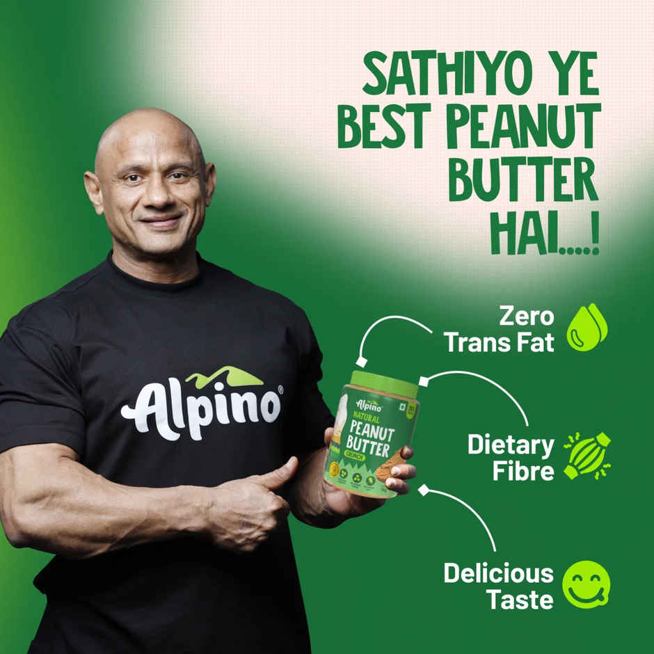 Alpino Natural Peanut Butter Crunch (Unsweetened)