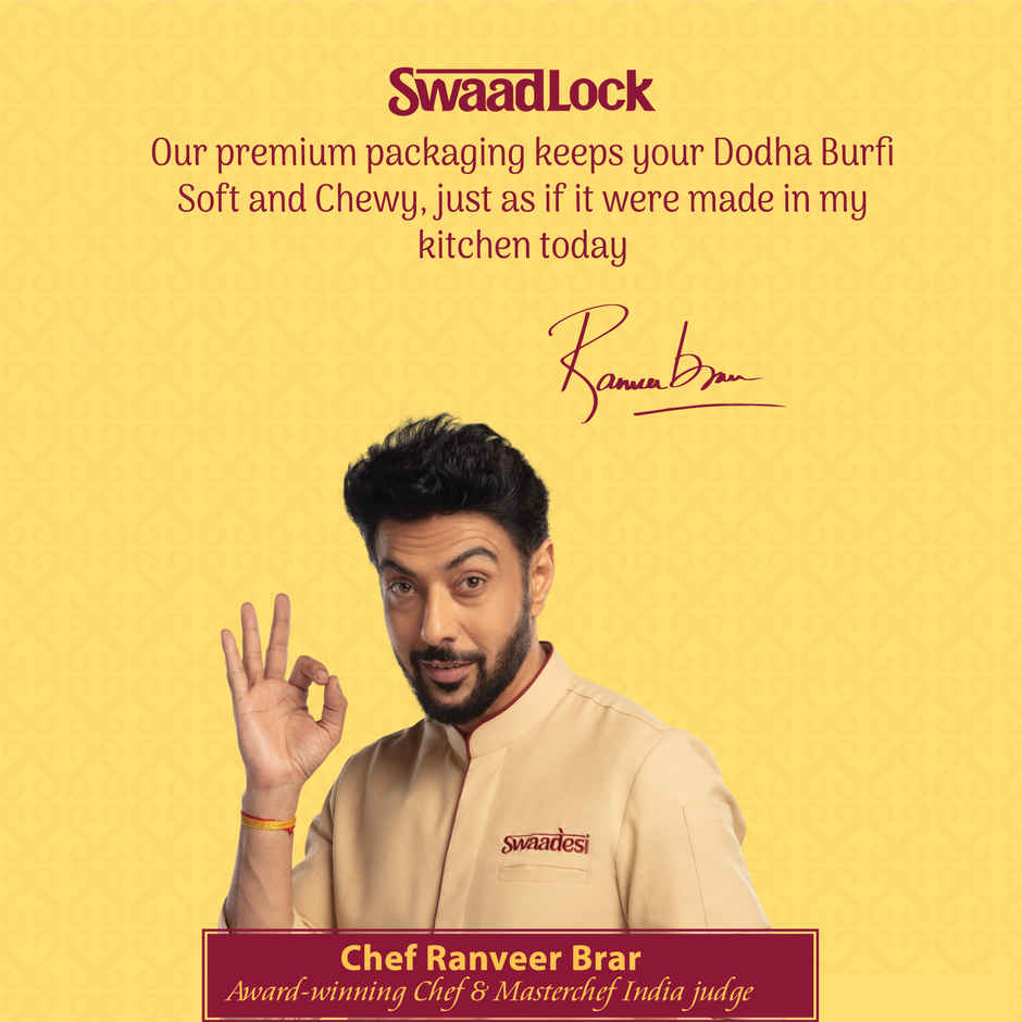 No Added Sugar Dry Fruit Dodha Barfi By UNIBIC Swaadesi