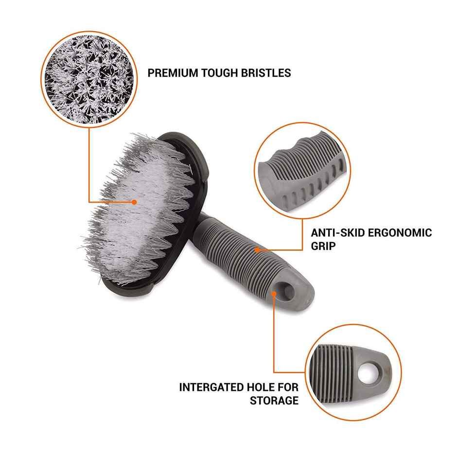 Park+ Car Tire Cleaning Brush Combo Set