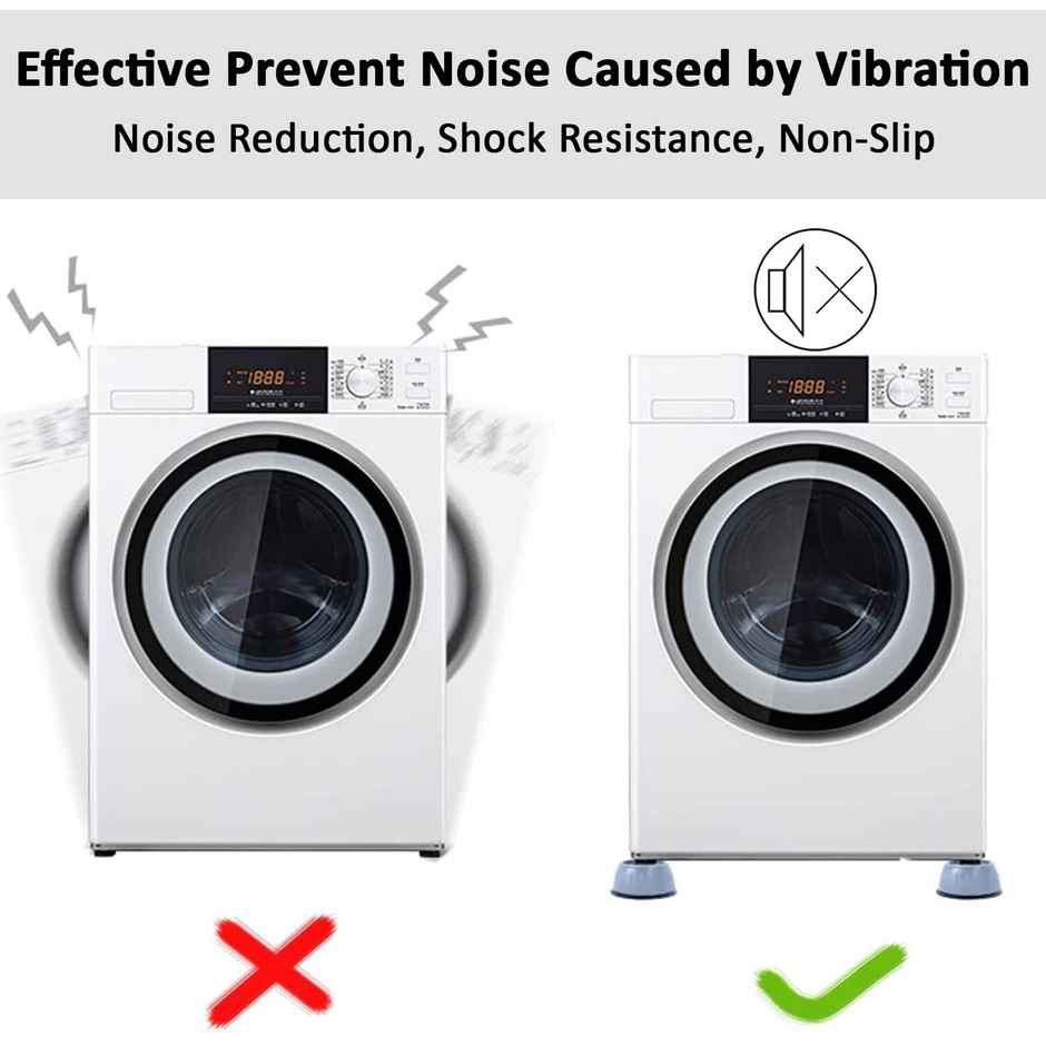 Daluci Washing Machine Pads For Vibration Reduction and Noise Control - Pack Of 4 | White