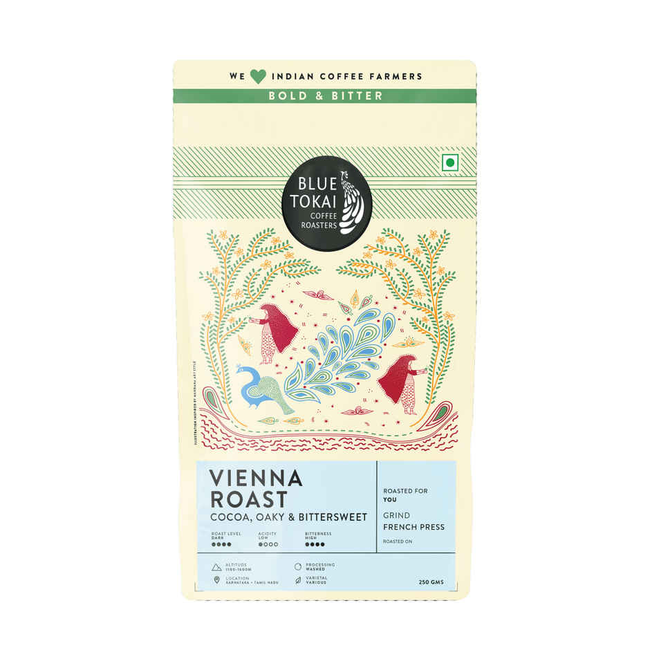 Blue Tokai Vienna French Press Dark Roast Ground Coffee