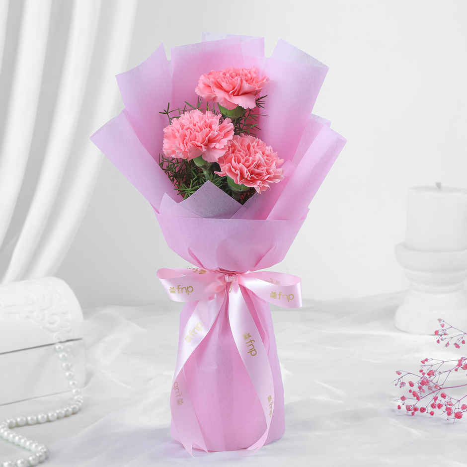 FNP Three Carnations Bouquet 