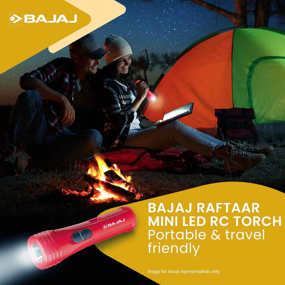 Bajaj Raftaar Mini Led Rc Torch - Red