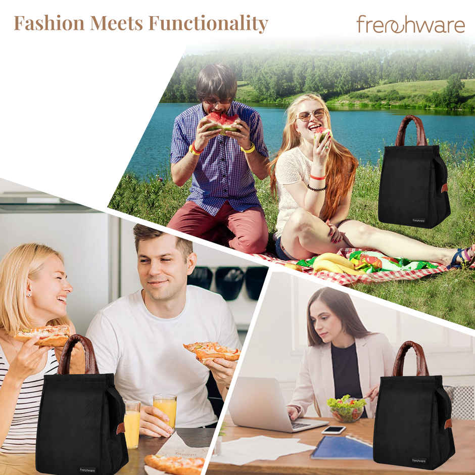 Frenchware Insulated Lunch Bag | Black