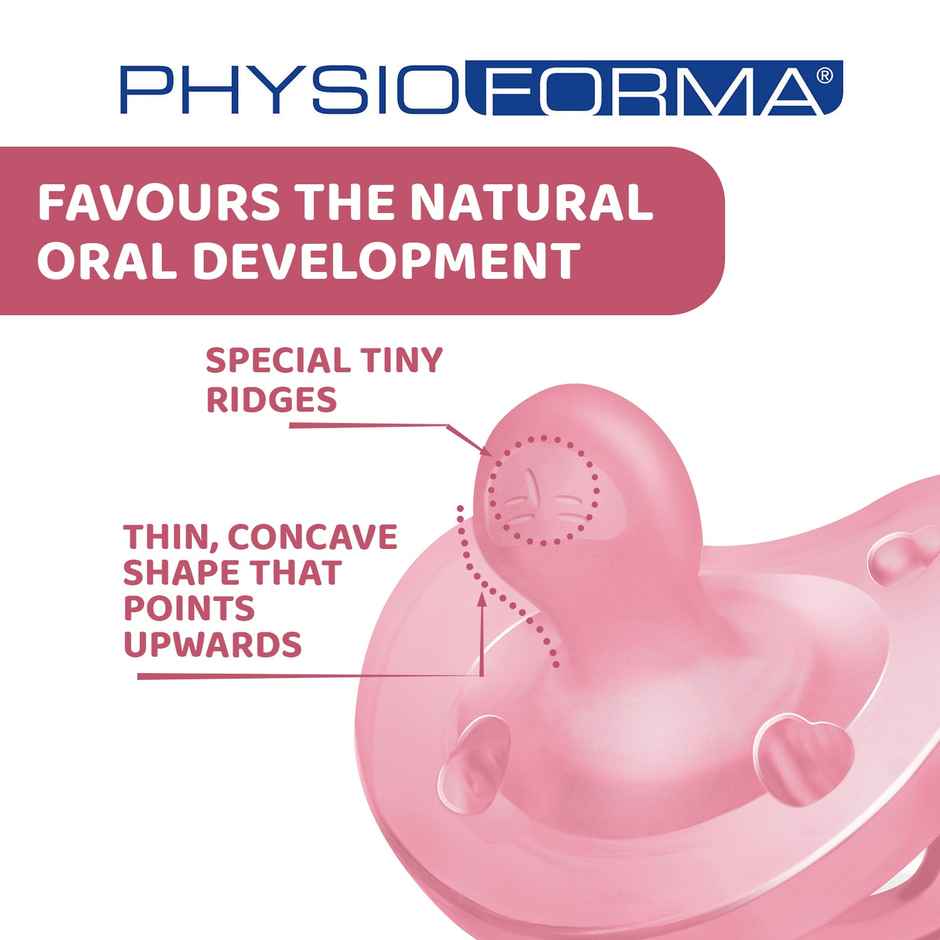 Chicco Soother Physio - Soft Pink | 6-16m