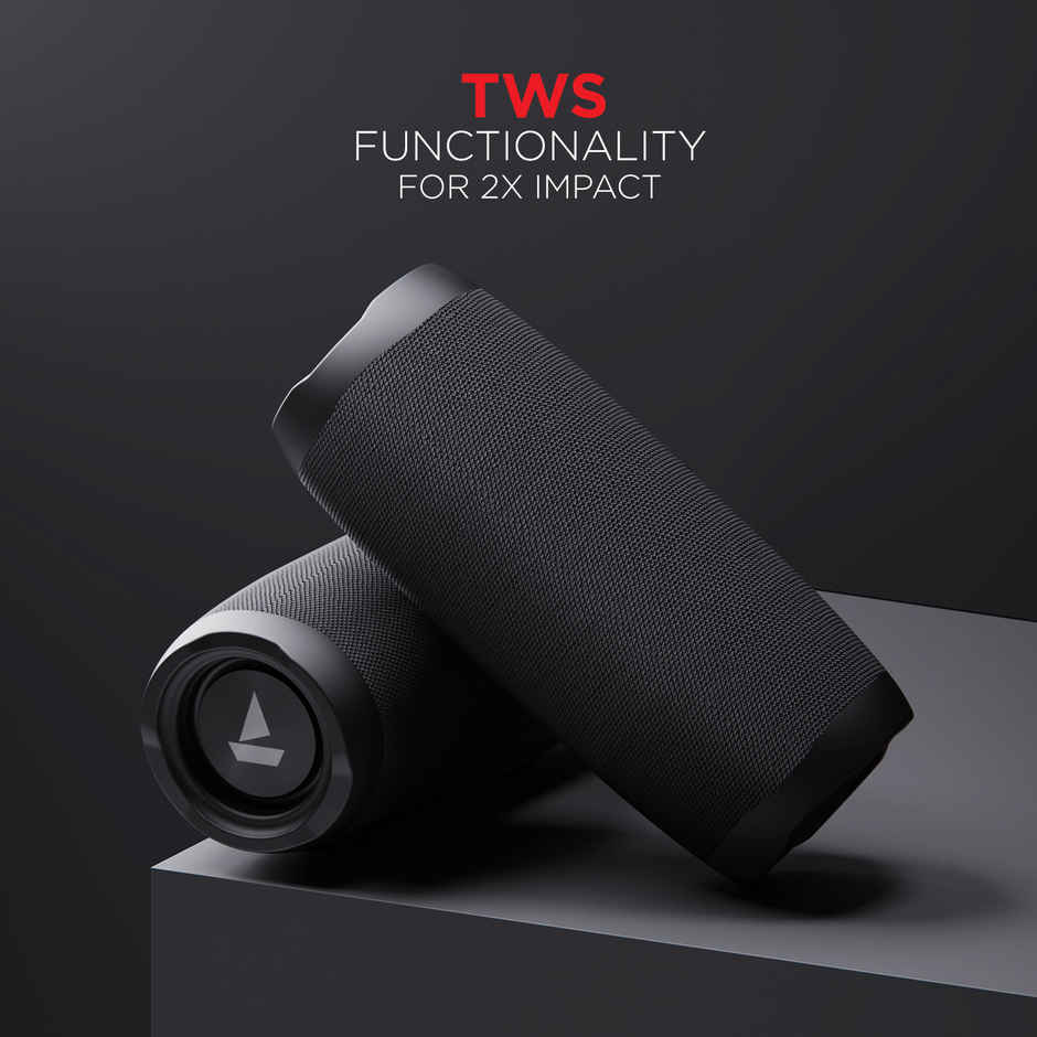 boAt Stone 620 BT Speaker w/ 12W RMS Stereo Sound, 10H Playtime, TWS Feature & IPX4 (Black)