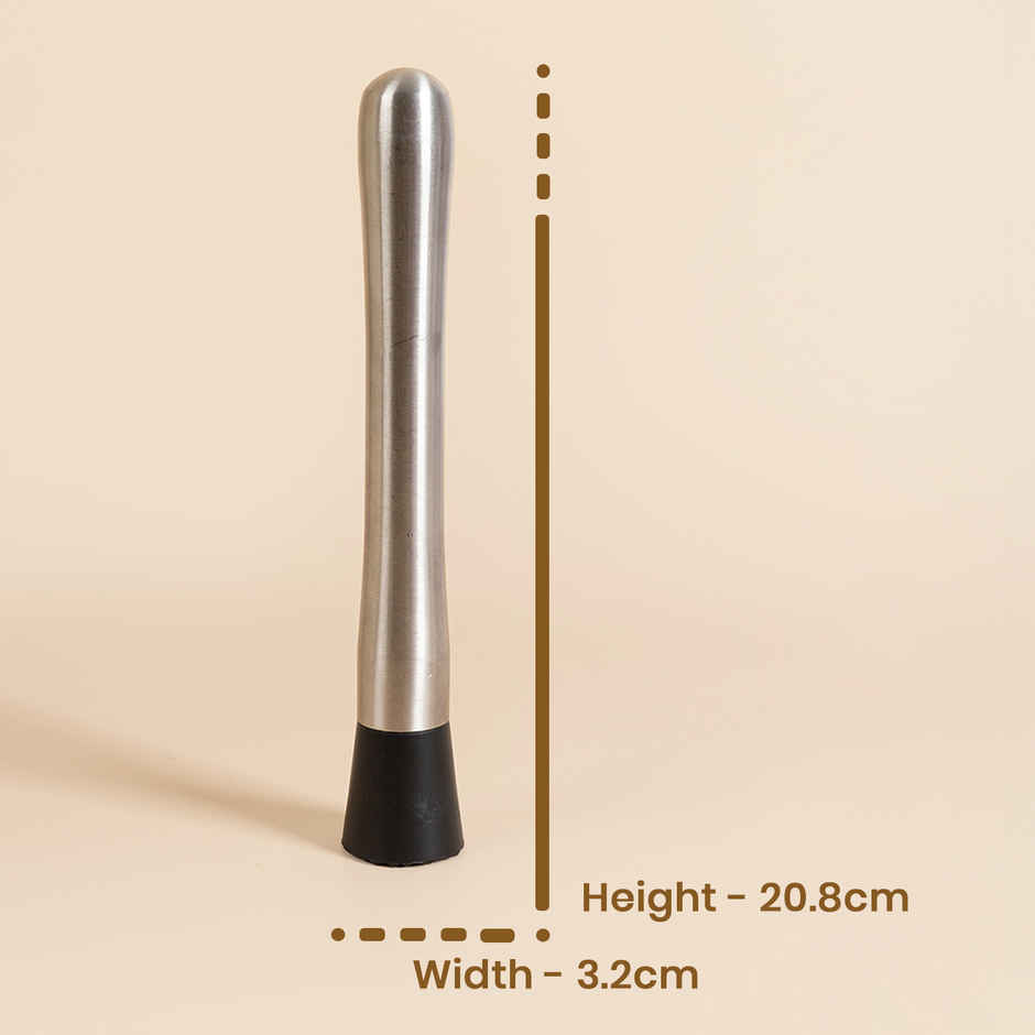 Stainless Steel Long Cocktail Muddler | 8 in | Pichai