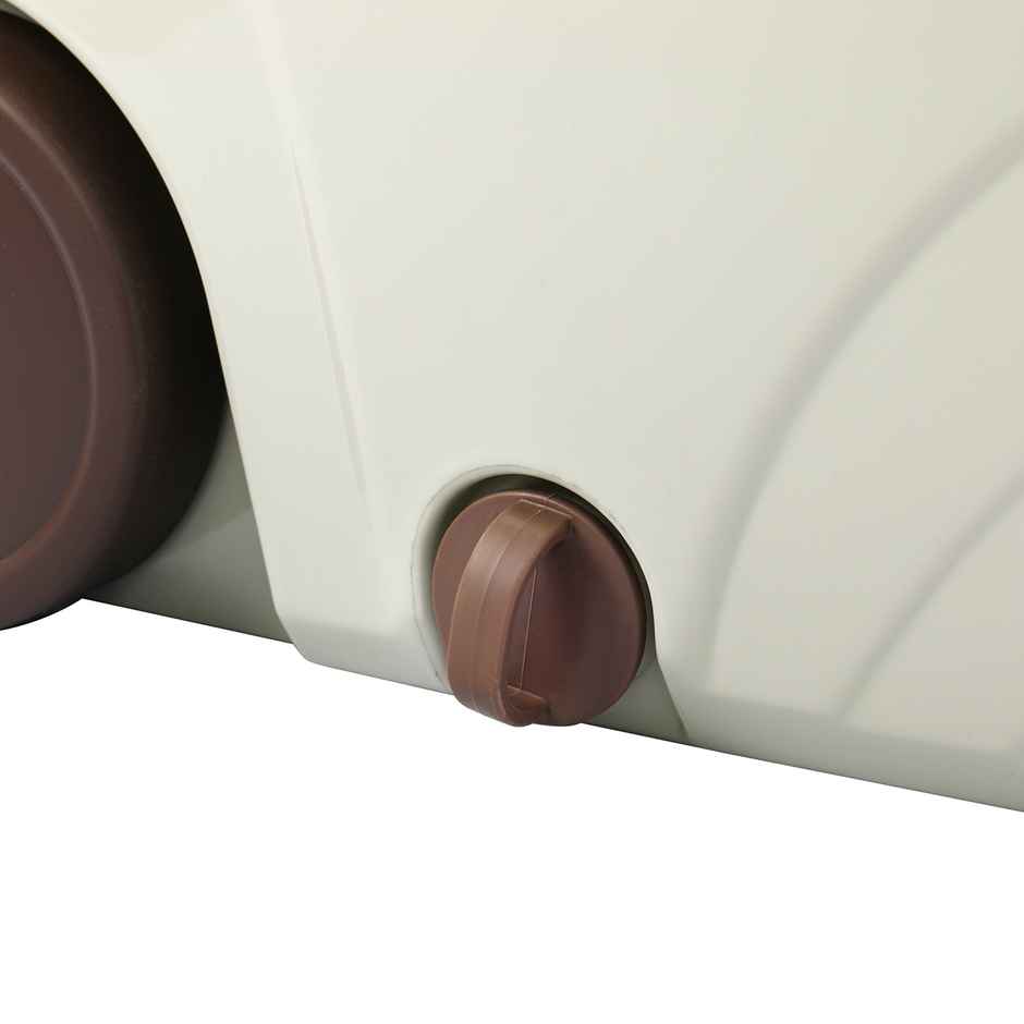 Cello Deluxe Spin Mop Bucket Max Clean with Soap Dispenser, Beige