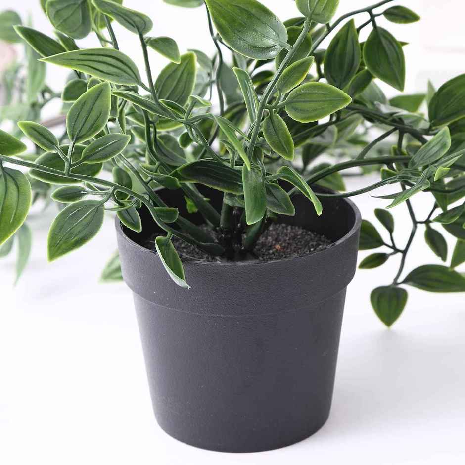 TIED RIBBONS Hanging Artificial Plant with Pot