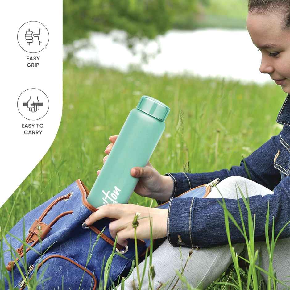 Milton Aqua 1000 Stainless Steel Water Bottle | 950 ml | Light Green