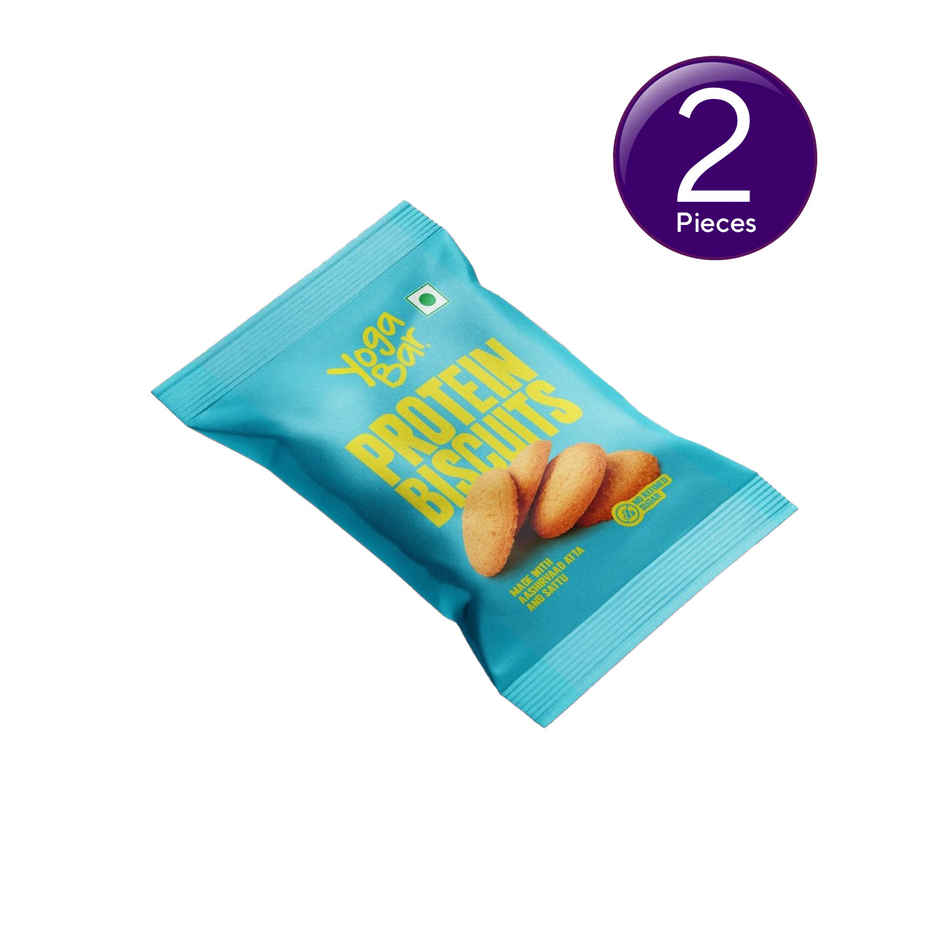 Yogabar Protein Biscuit Chocodip | Made with Sattu, Aata and Jaggery Combo