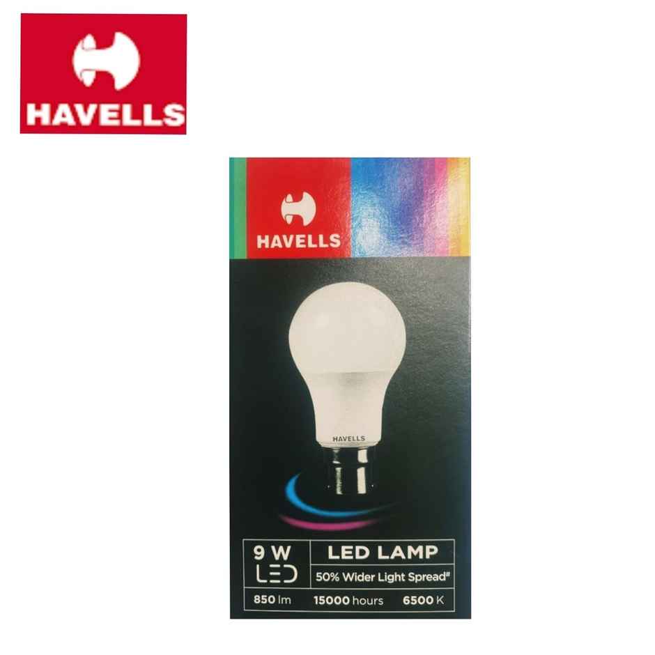 Havells 9W Led Bulb (Cool White), B22 Pack Of 1 Combo 