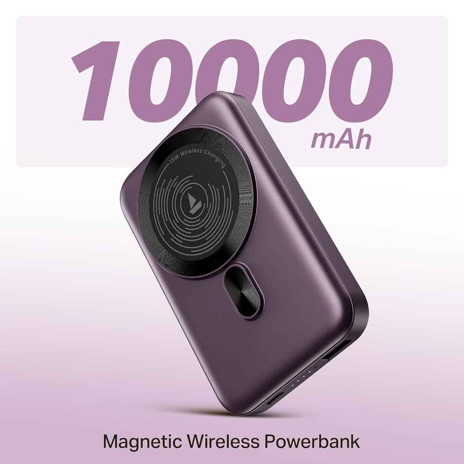 boat EnergyShroom PB331 MagnaCharge Wireless Powerbank | Purple