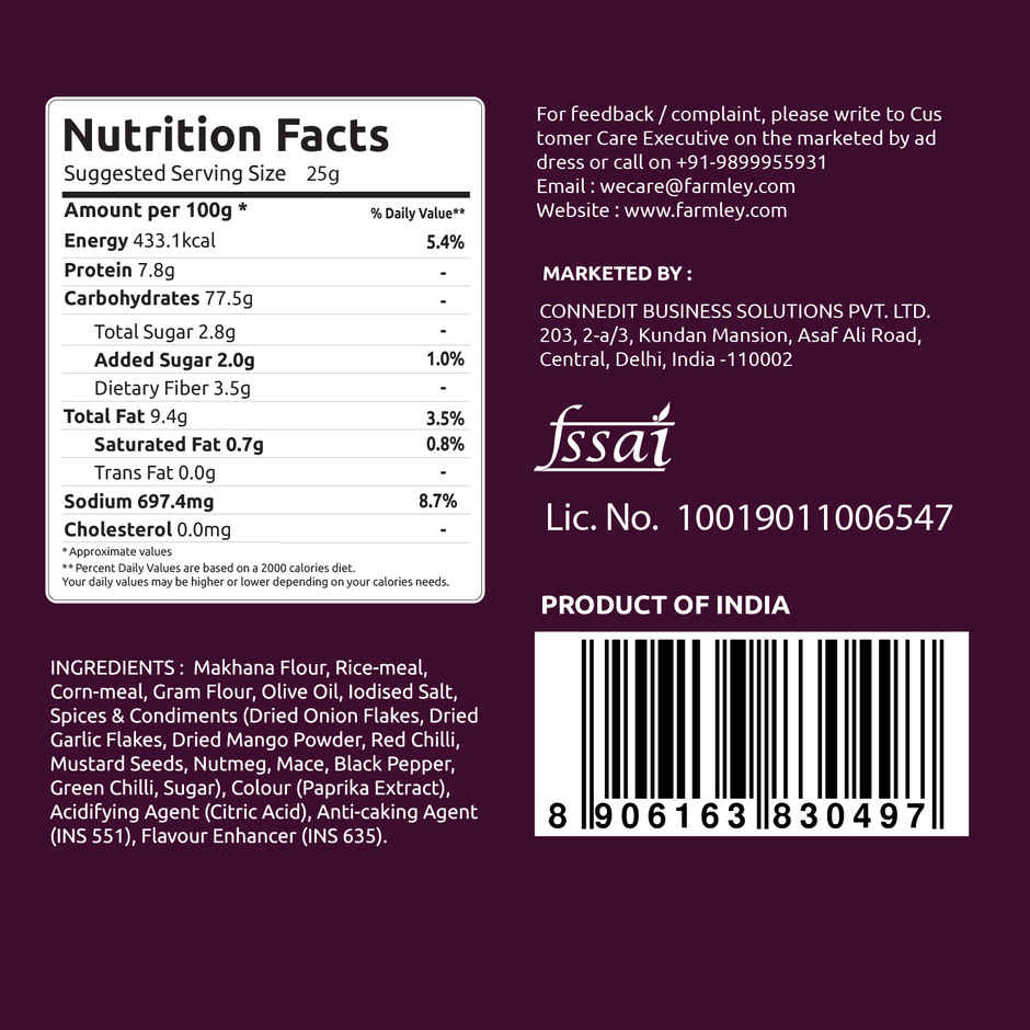 Farmley Makha Shaka- Achaari Stix | Made with Makhana