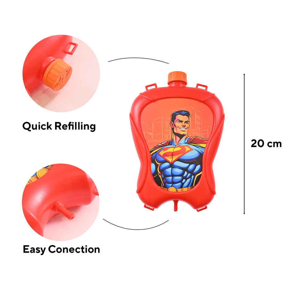 Superman Holi Water Tank Pichkari | 2 L | Tomuncle