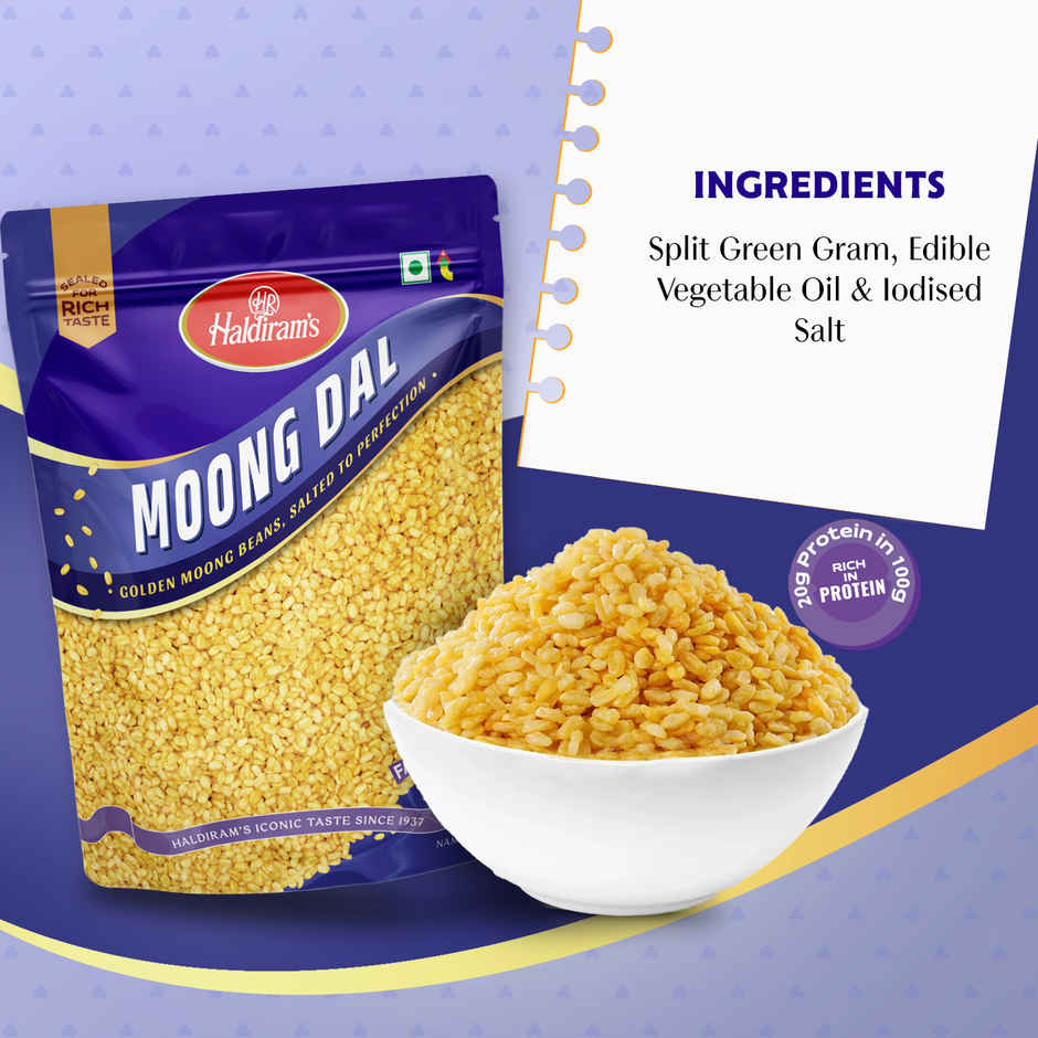 Haldiram's Moong Dal | Crispy Fried Lentil Snack