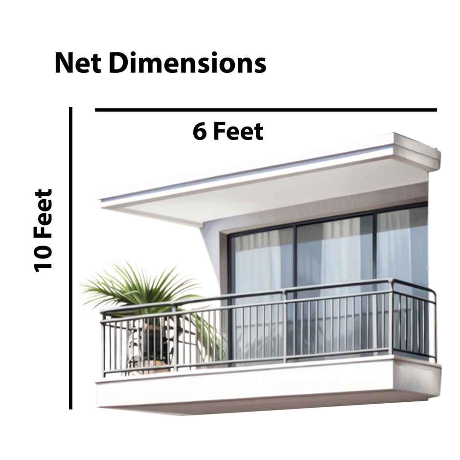 Mr. Right Pigeon Nets for Balconies, Bird Net | White | 10x6 ft