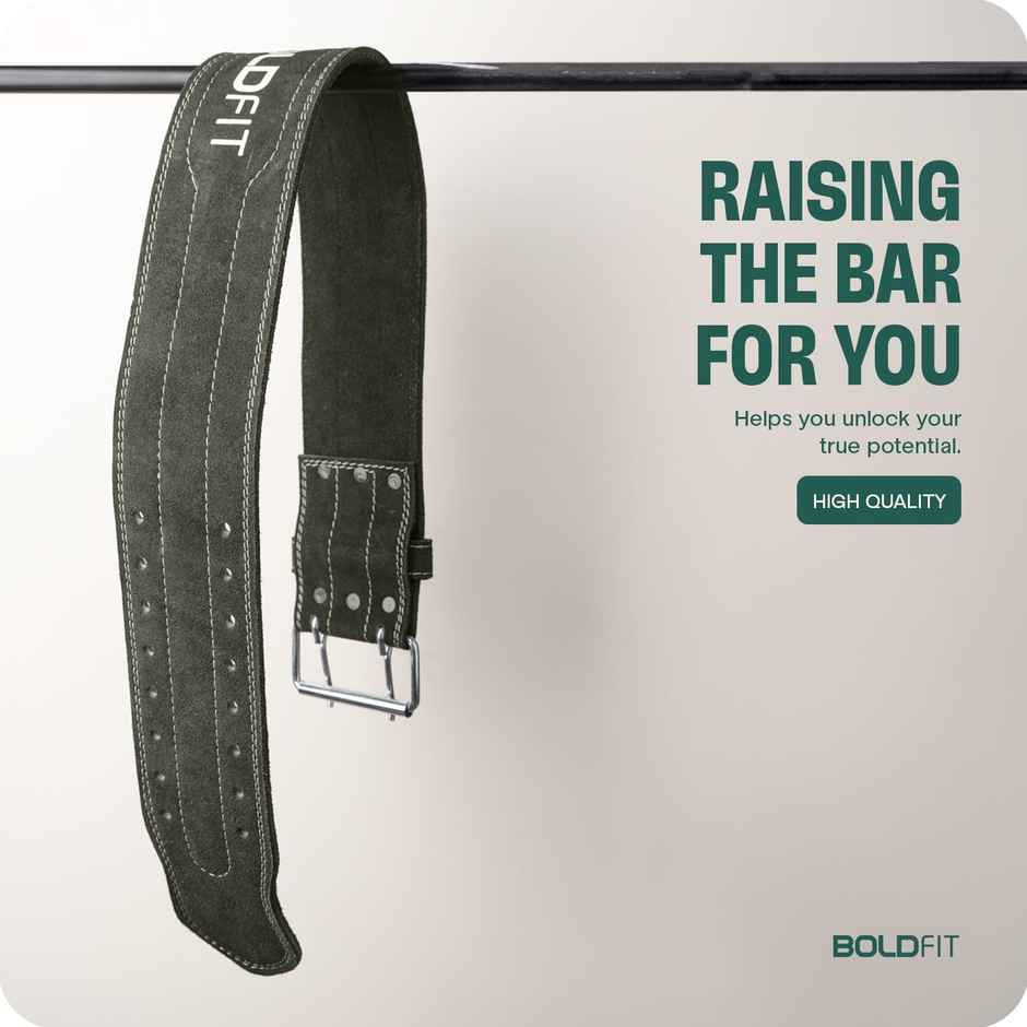 Boldfit Gym Belt For Men For Workout Lever Deadlift Weight Lifting Extralarge