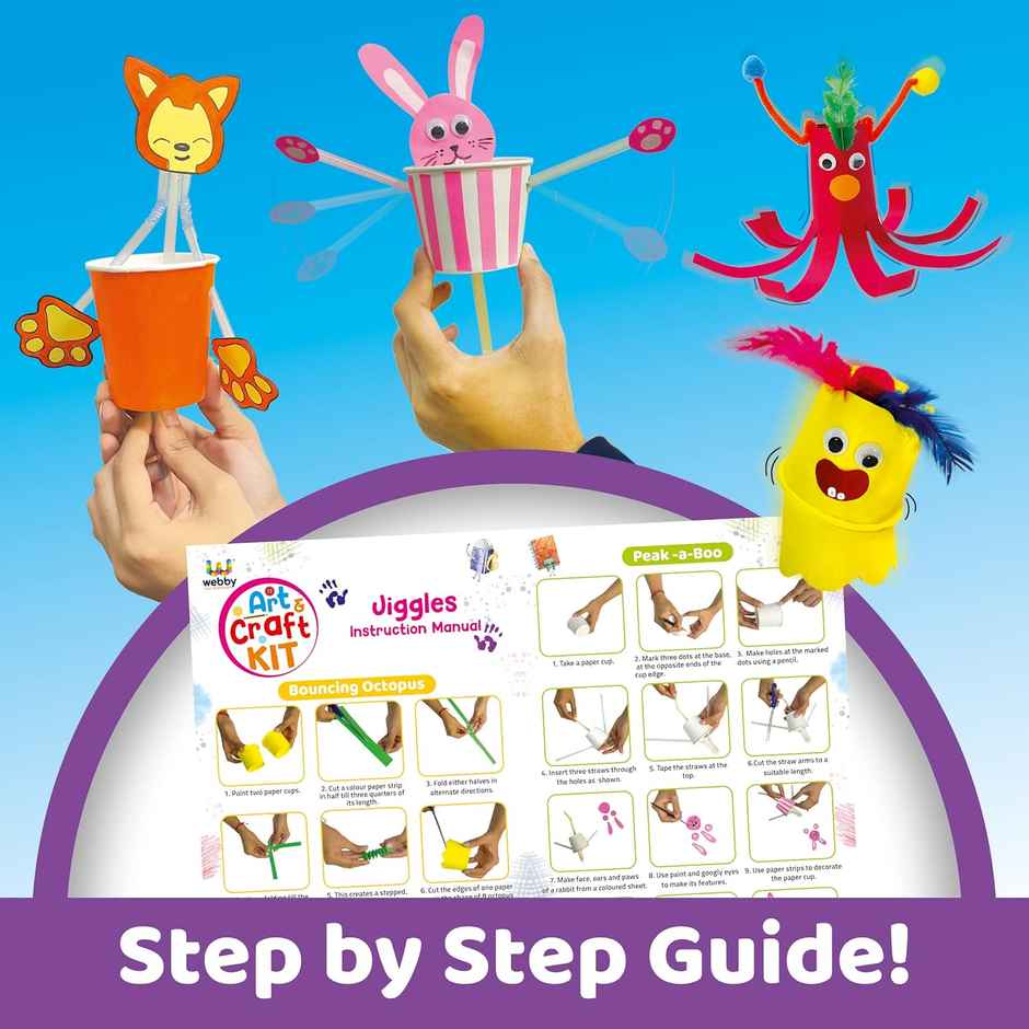 Webby DIY Jiggles Art and Craft Activity Kit Hobby Kit