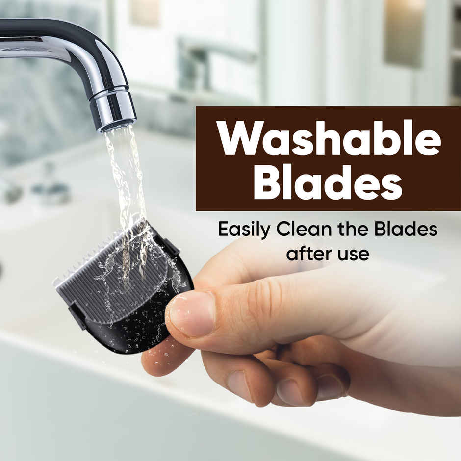 Vega P3 Battery Powered Trimmer for Men, USB C Type, 160 Mins Runtime & 2 Beard Comb, (VHTH-27)