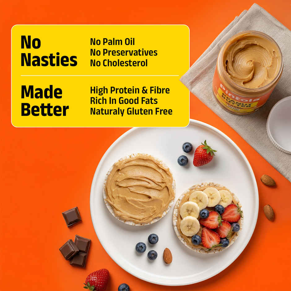 Pintola Classic Peanut Butter Creamy Original American Recipe With High Protein Fiber