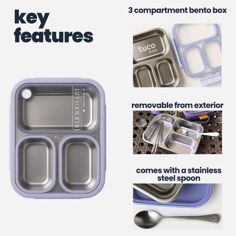Tuco Kids Lunch Box | Purple
