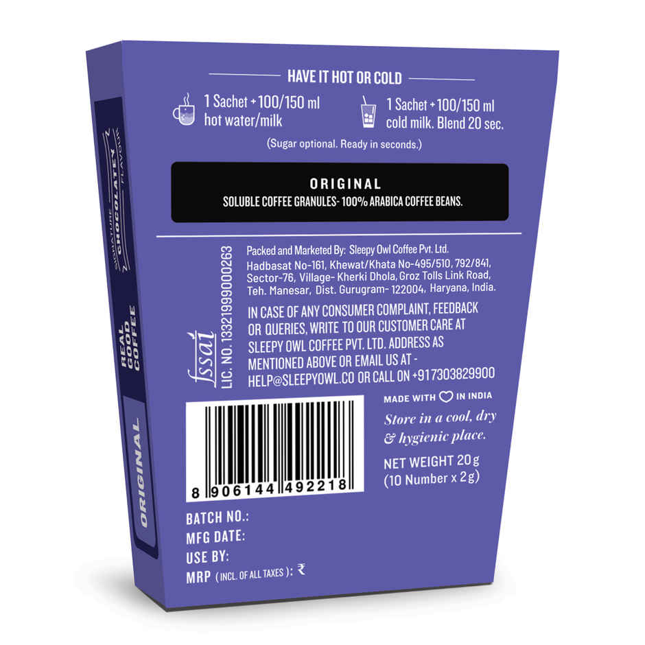Sleepy Owl Original 100% Arabica Instant Coffee