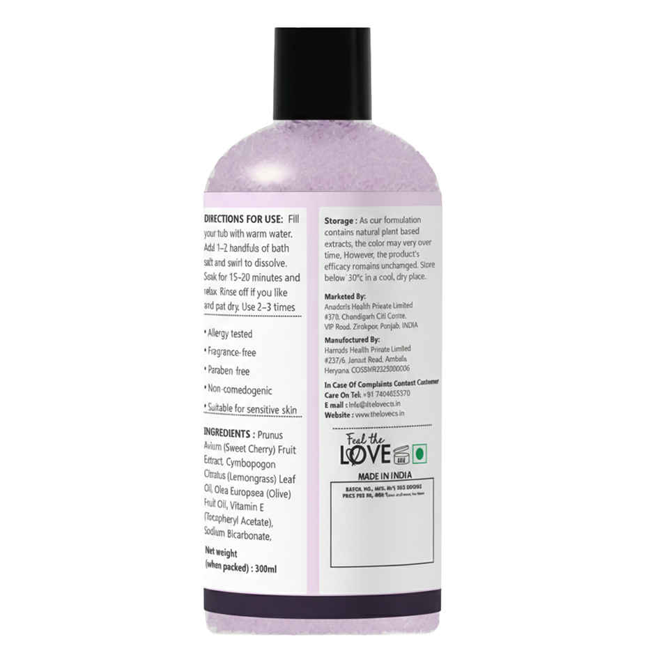 The Love Co Unwind Lavender Epsom Bath Salt | Unscented
