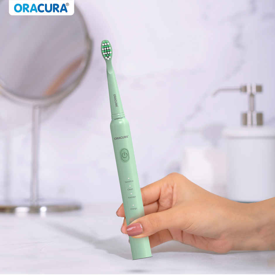 Oracura Sb200 Sonic Lite Rechargeable Electric Toothbrush Green