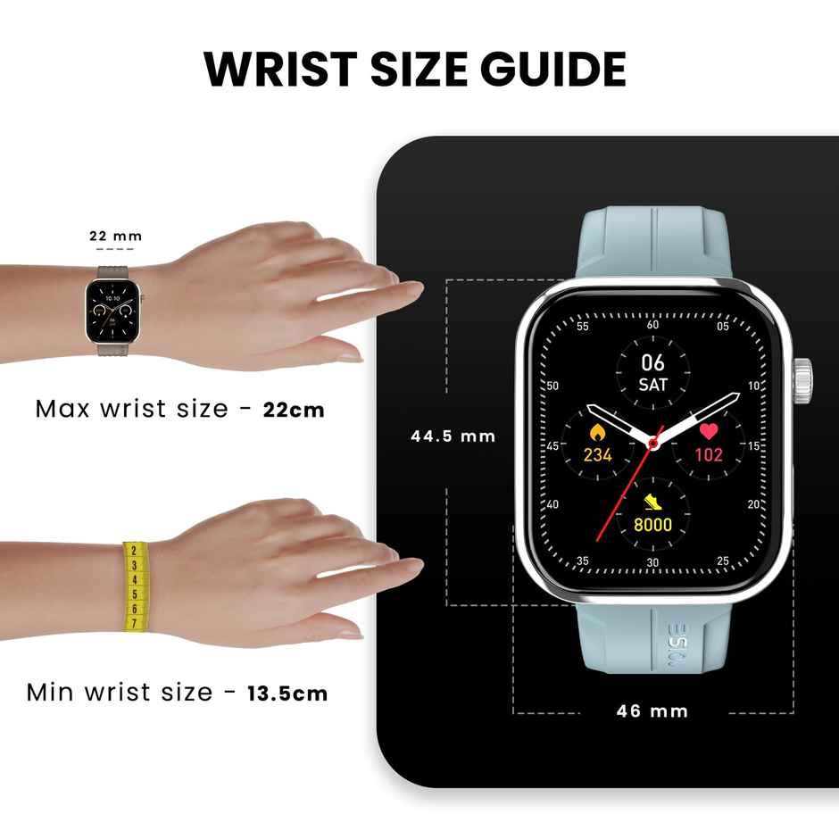 Noise ColorFit Pro 5 Max Smartwatch - Space Blue