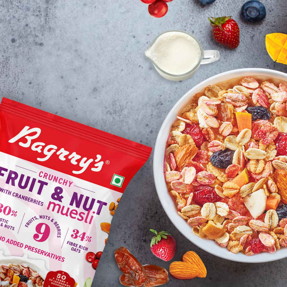 Bagrrys Crunchy Fruit & Nut With Cranberries Muesli
