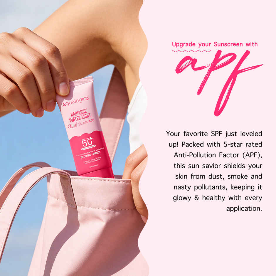 Aqualogica Radiance+ Water Light Fluid Sunscreen | Tested On GenZ