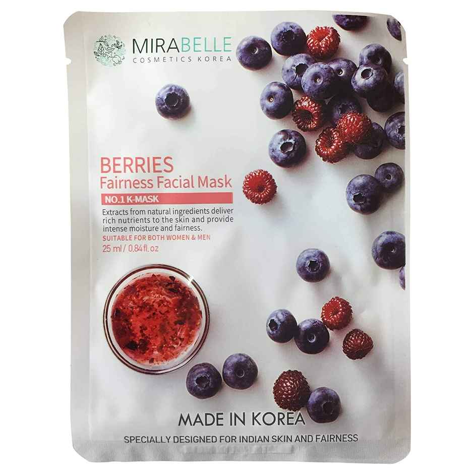 Mirabelle Korea - Berries, Fairness Facial Mask