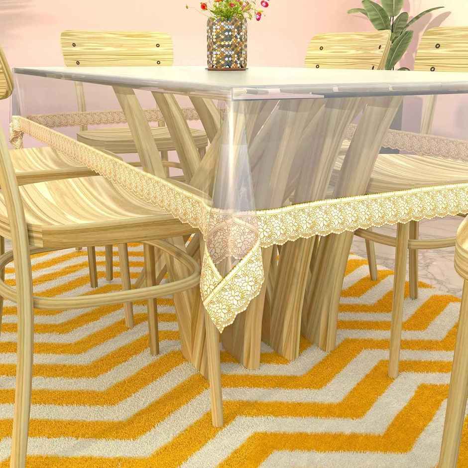 Kuber Industries Dining Table cover 6 Seater|Table Cloth|Table Cover for Home