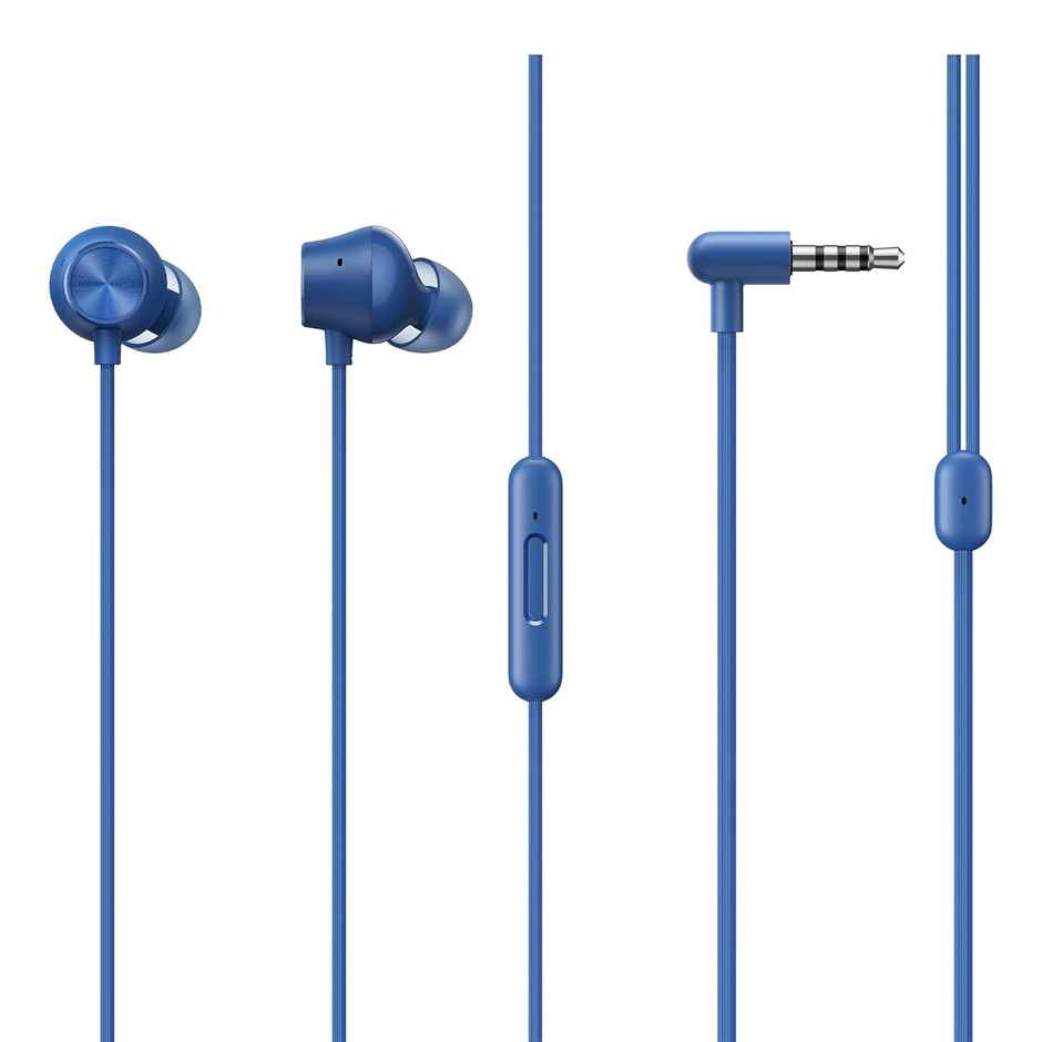 realme Buds 2 Neo Wired in Ear Earphones with Mic, 3.5mm Audio Jack - Blue