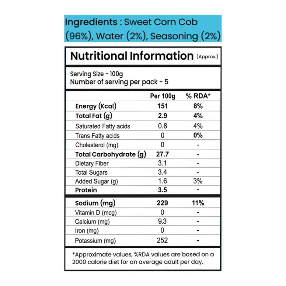 Tadaa Sweetcorn Marinated Cob Sweet Chilli