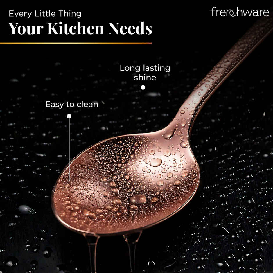 Frenchware Stainless Steel Spoon Set of 6 (Rose Gold Cutlery)
